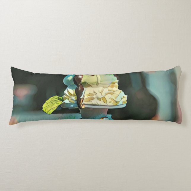 Retro ice cream popsicle body cushion (Front)