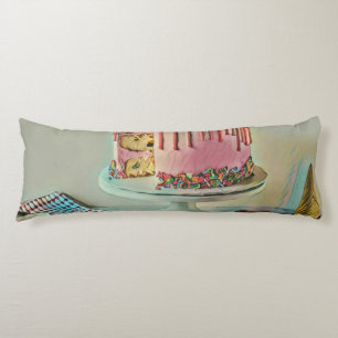 Retro ice cream popsicle body cushion
