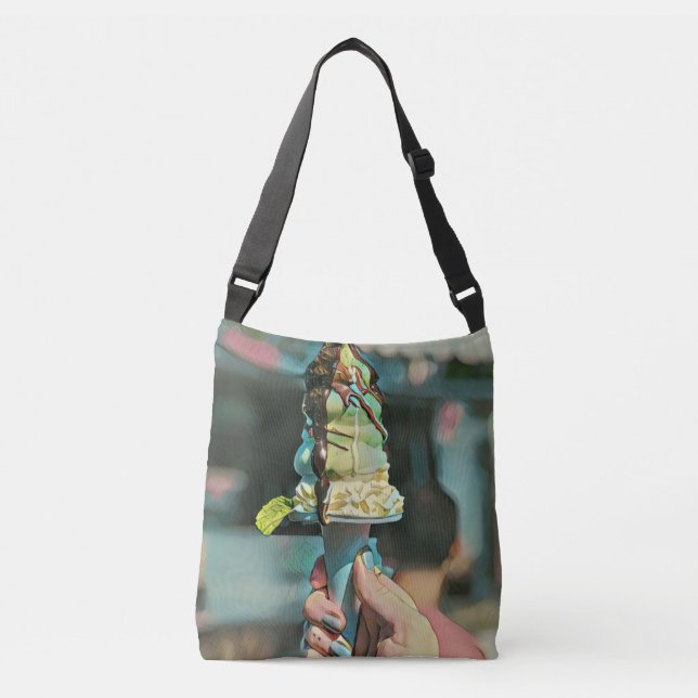 Retro ice cream popsicle crossbody bag (Front)