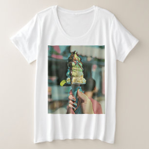 Retro ice cream popsicle plus size T-Shirt