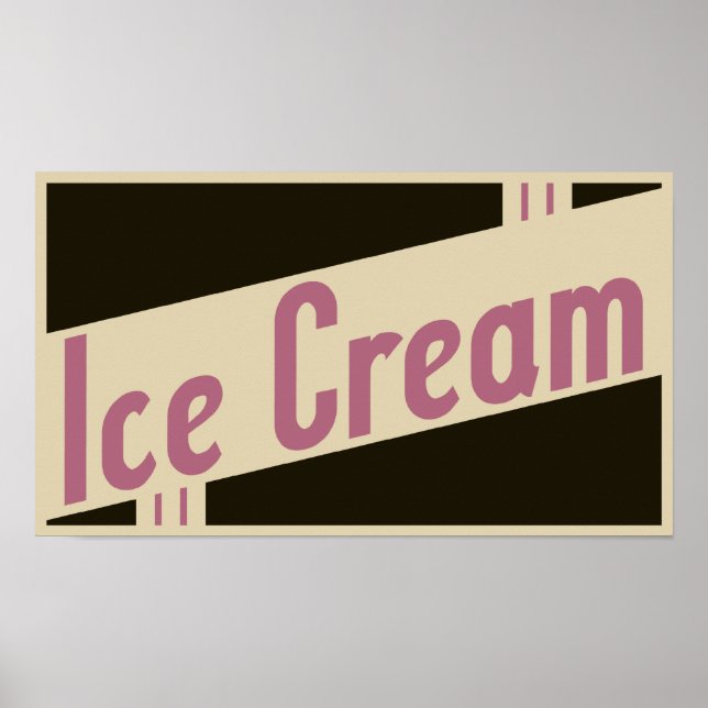 retro ice cream poster (Front)