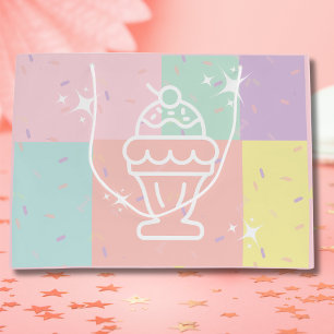 Retro Ice Cream Sundae Gift Bag