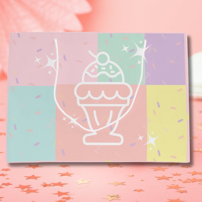 Retro Ice Cream Sundae Gift Bag  (Retro Ice Cream Sundae Gift bag)