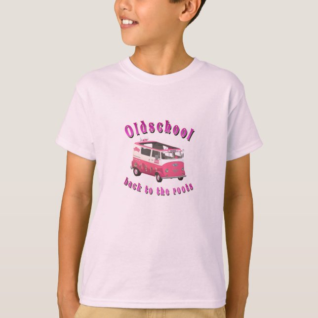 Retro Ice Cream Van Oldschool Vibes Tee (Front)