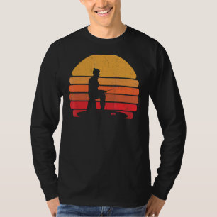 Retro Ice Fishing Frozen Lake  Vintage Fish Ice Fi T-Shirt