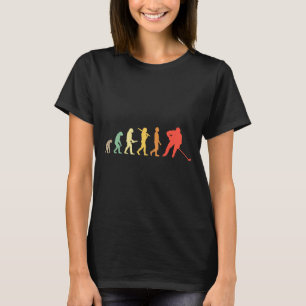 Retro Ice Hockey Evolution Gift For Ice Hockey T-Shirt