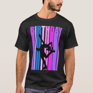 Retro Ice Skating Womens Birthday Ice Skates Danci T-Shirt