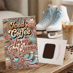 Retro Iced Coffee Ice Queen Gift Card Holder
