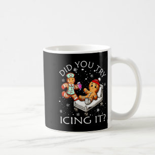 Retro Icu Nurse Christmas Gingerbread Did You Try Coffee Mug