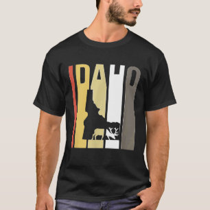 Retro Idaho Elk Boise Deer Hunting Hunter Archery T-Shirt