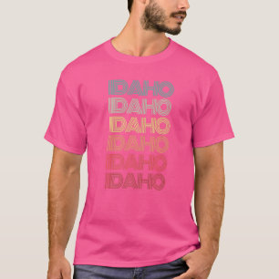 Retro Idaho Home State Roots Boise Family Pride   T-Shirt