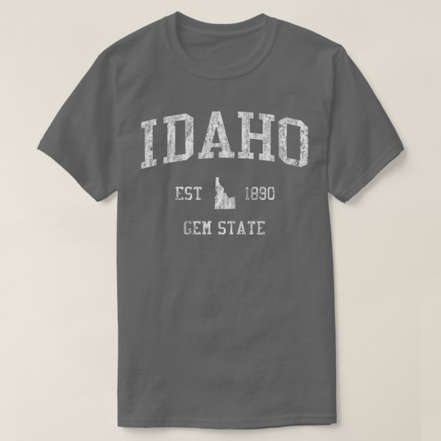 Retro Idaho  Vintage Sports  Design  T-Shirt (Design Front)