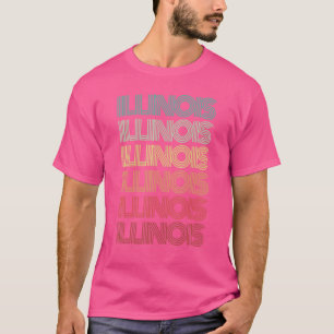 Retro Illinois Home State Roots Chicago Family Pri T-Shirt