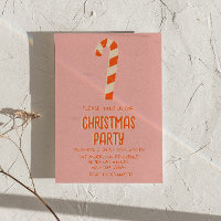 Retro Illustrated Pink Christmas Candy Bar Party