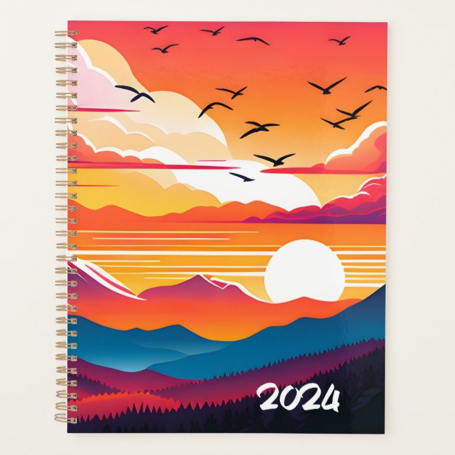 Retro illustrated planner 2024 (Front)