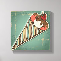 Retro Illustration of Ice Cream