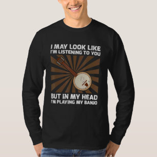 Retro Im Listening To You But In My Head Im Playin T-Shirt
