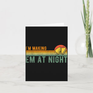 Retro Im Making Em At Night Cheese Sandwich Funny  Card