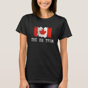 Retro I'm On The Eh Team Maple Leaf Canadian Flag  T-Shirt