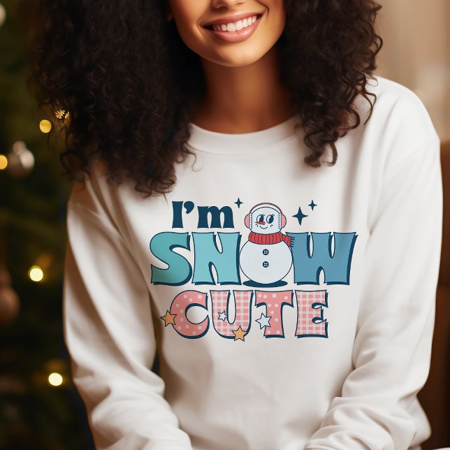 Retro I'm Snow Cute Winter Snowman Sweatshirt (Creator Uploaded)