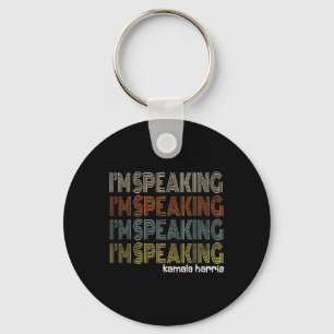 Retro I'm Speaking Kamala Harris Joe Biden 2020 Gi Key Ring