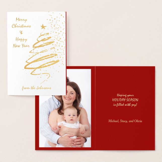 Retro Image Holiday Tree Photo Template Christmas  (Display)