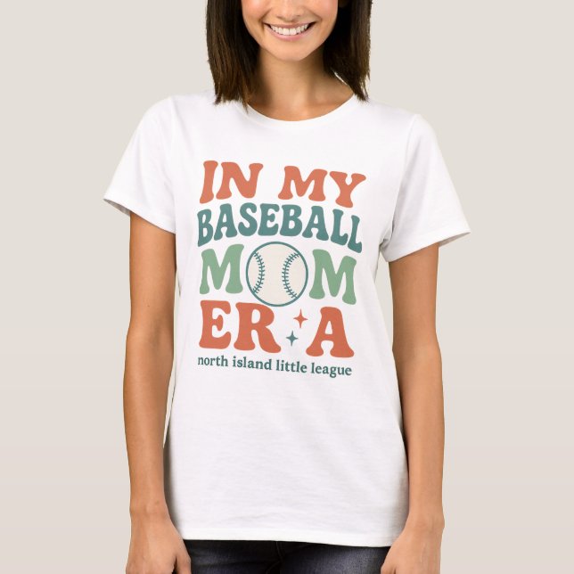 Retro “In My Baseball Mum Era” T-Shirt  (Front)