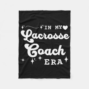 Retro In My Lacrosse Coach Era Back To School Fleece Blanket