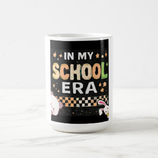 Retro In My School Era Aesthetic Back to School Coffee Mug