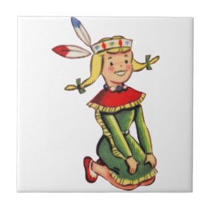 Retro Indian Princess Costume Tile