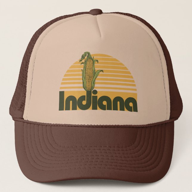 Retro Indiana Trucker Hat (Front)