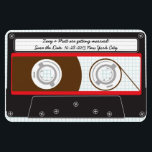 Retro Indie Mixtape Wedding Red, Black & White Magnet<br><div class="desc">A funky 80s boombox,  romantic intertwined hipster headphones and colourful retro indie mixtapes are the stars of this fun and unique wedding invitation suite.</div>