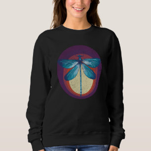 Retro Insect Dragonfly Sunset Bug garden Dragonfli Sweatshirt