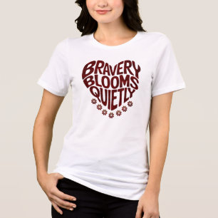 Retro Inspirational Flower Typography Tri-Blend Shirt