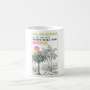 retro inspirational self care Quote Coffee Mug