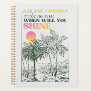 retro inspirational self care Quote Planner