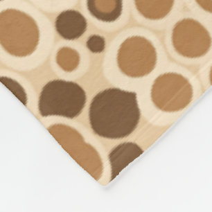 retro-inspired abstract pattern with soft organic fleece blanket