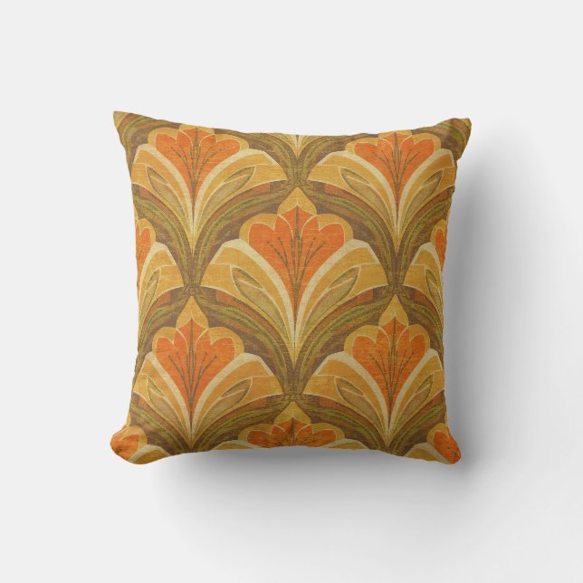 Retro Inspired Floral Pillow (Front)