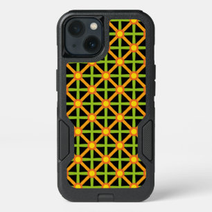 Retro Inspired Orange Green & Yellow Pattern