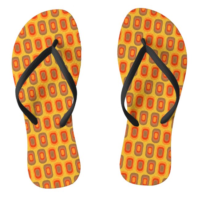 Retro Inspired Pattern Jandals (Footbed)