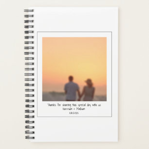 Retro instant photo couple friends names custom planner