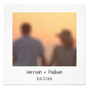 Retro instant photo names custom casual photo print