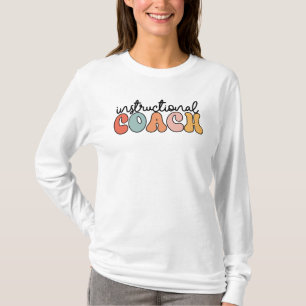 Retro Instructional Coach Educational Coach T-Shirt