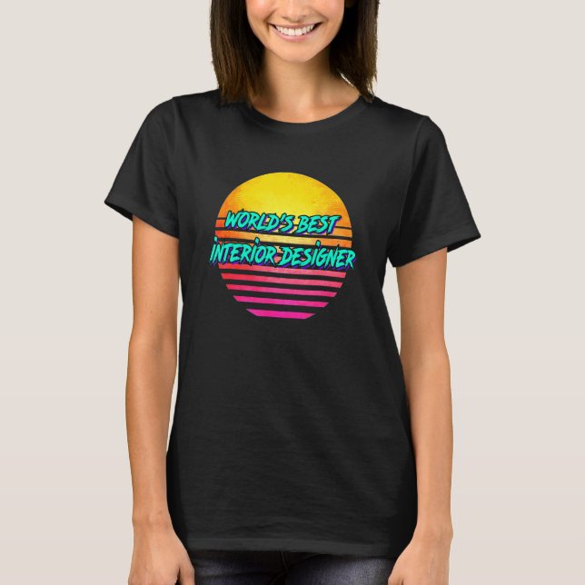 Retro Interior Designer T-Shirt (Front)