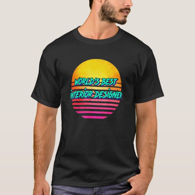 Retro Interior Designer T-Shirt (Front)