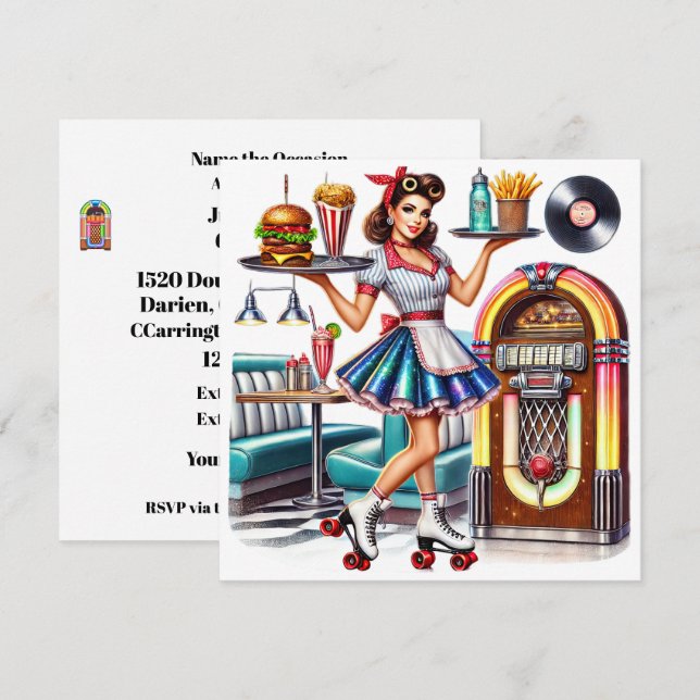 Retro Invitation (Front/Back)
