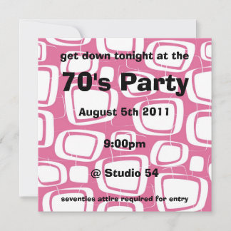Retro Invitation (pink)