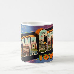 Retro Iowa City Mug