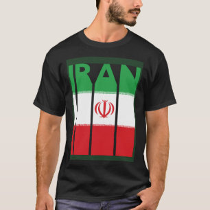 Retro Iranian Souvenir Vintage Iran Flag Iran T-Shirt