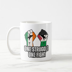 Retro Ireland Palestine Solidarity Fist revolution Coffee Mug